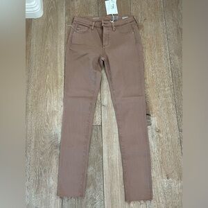 AG NWT tan straight leg jeans (legging)